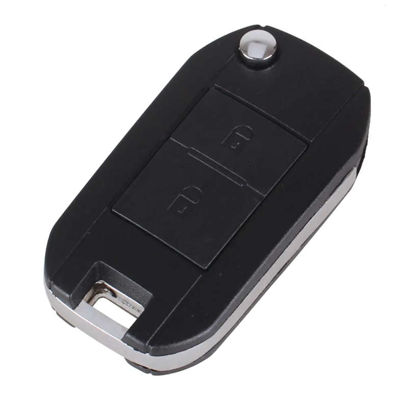 Modified Remote Entry Key Fob Shell Case 2 Buttons For Peugeot 106 206 306 406