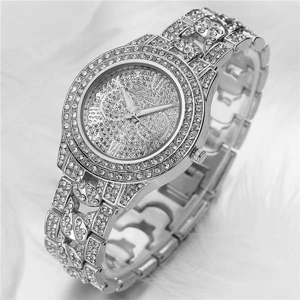 ***STUNNING*** LVPAI Luxurious Ladies AAA CZ De Luxe Analog Quartz Watch in Gold, Rose Gold, Silver