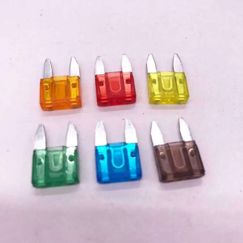 Viecar 100PCS MINI Car Fuses 5A 7.5A 10A 15A 20A 25A 30A Amp with Box Clip Assortment Auto Blade ...