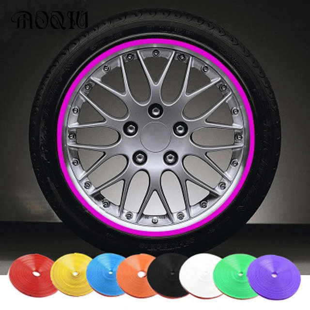 Wheel Rim Lip Protector Stripe (Orange )