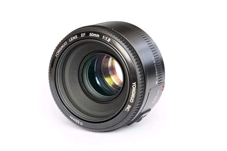 YONGNUO YN50mm Lens fixed focus EF 50mm F1.8 AF/MF lense Large Aperture Auto Focus Lens For Canon