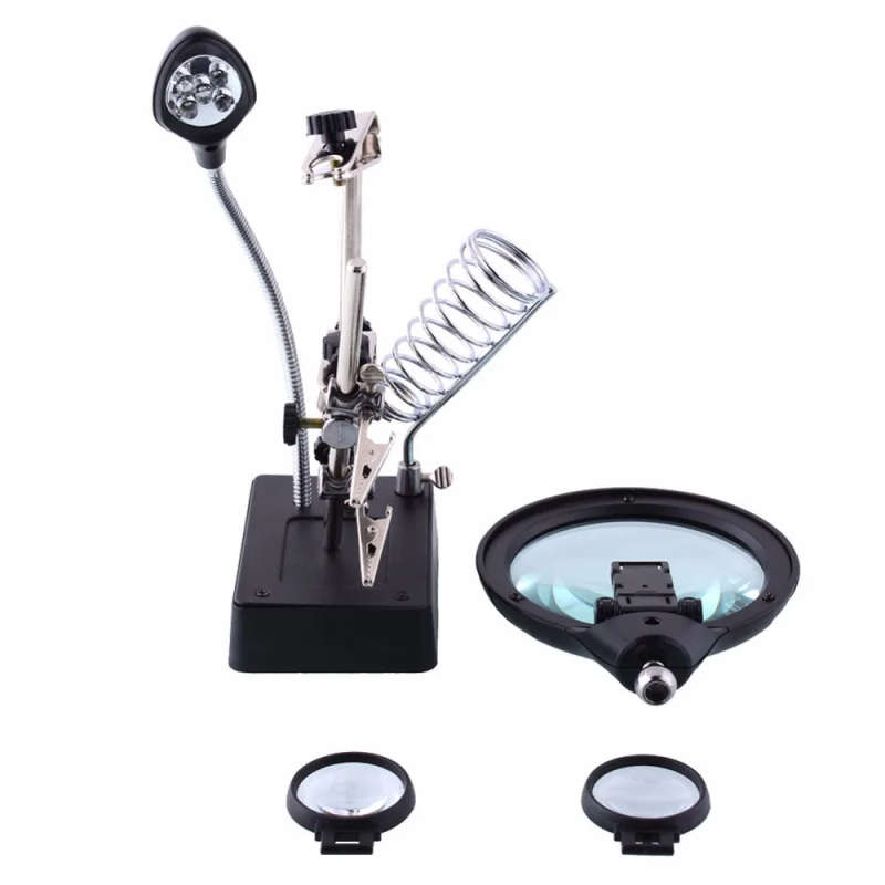 5 led auxiliary clip magnifier interchangeable