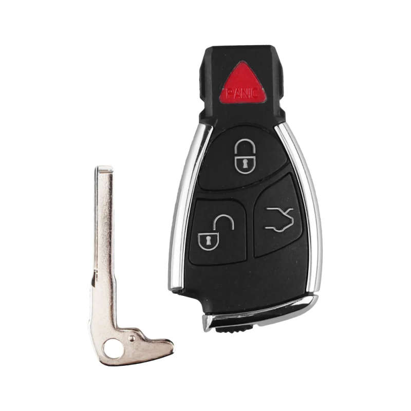 4 Buttons Modified Key Shell Fob Case For Mercedes Benz CLS C E S 3+1 Button Bright Side