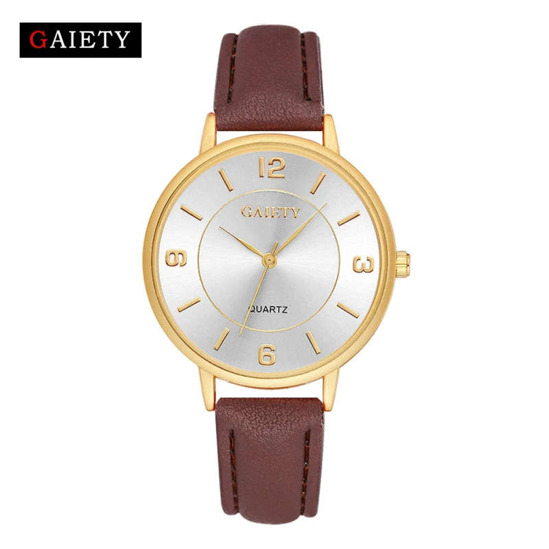 Womens Casual Dress Gold Wrist Watch.