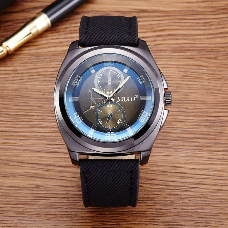***STUNNING*** SBAO Brand Stunning Designer Style Canvas Strap Men's Sports Watch