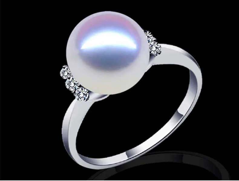 Genuine Natural Freshwater Pearl 925 Sterling Silver Genuine Ring - Adjustable