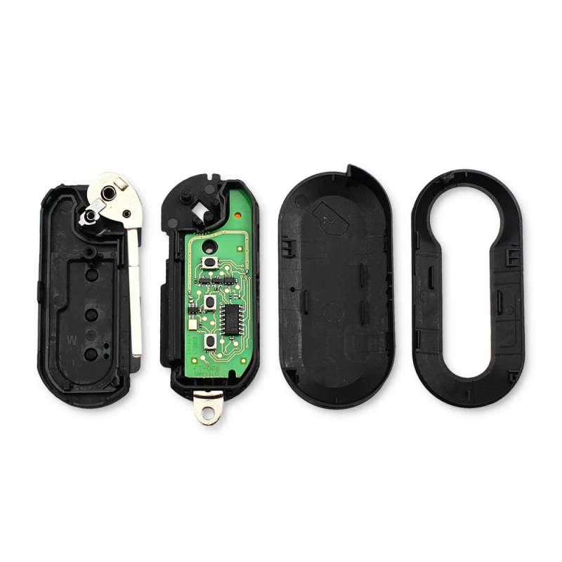 Keyless Entry Car Remote Key Fob 433MHz For Fiat 500L MPV Punto Ducato Qubo DelphiBSI PCF7946 Chip