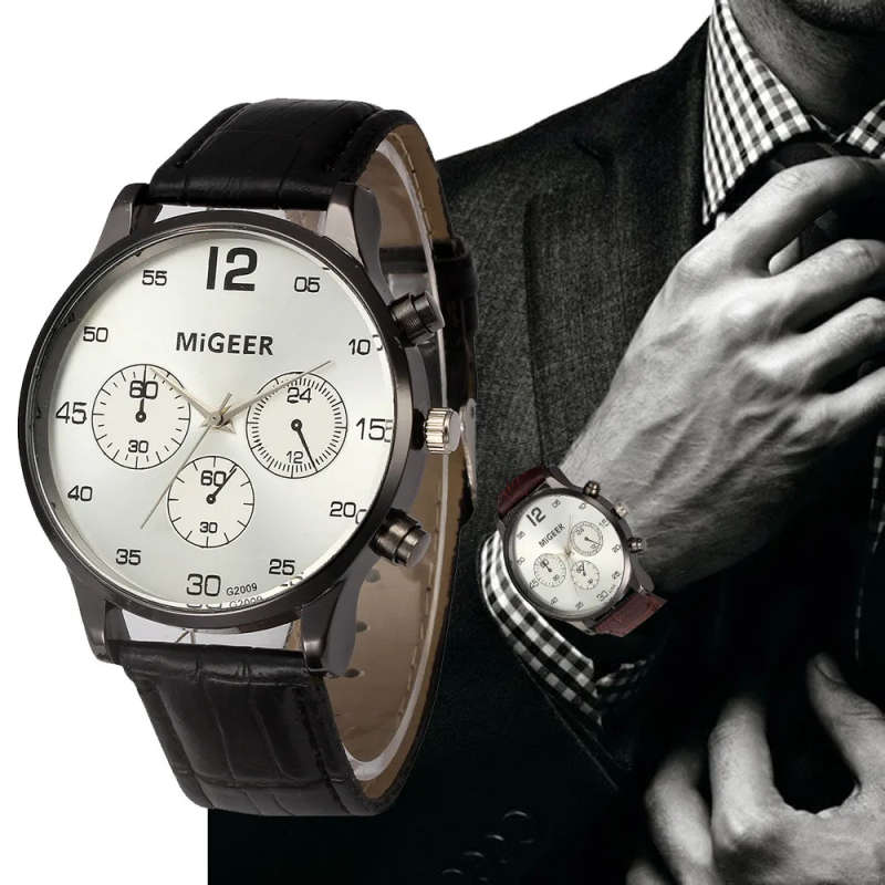 MiGEER Mens Watch. -  Black.