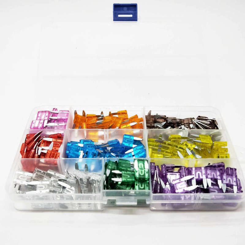 mini 240pcs Auto Automotive Car Boat Truck Blade Fuse Box Assortment 3A 5A 7.5A 10A 15A 20A 25A 3...