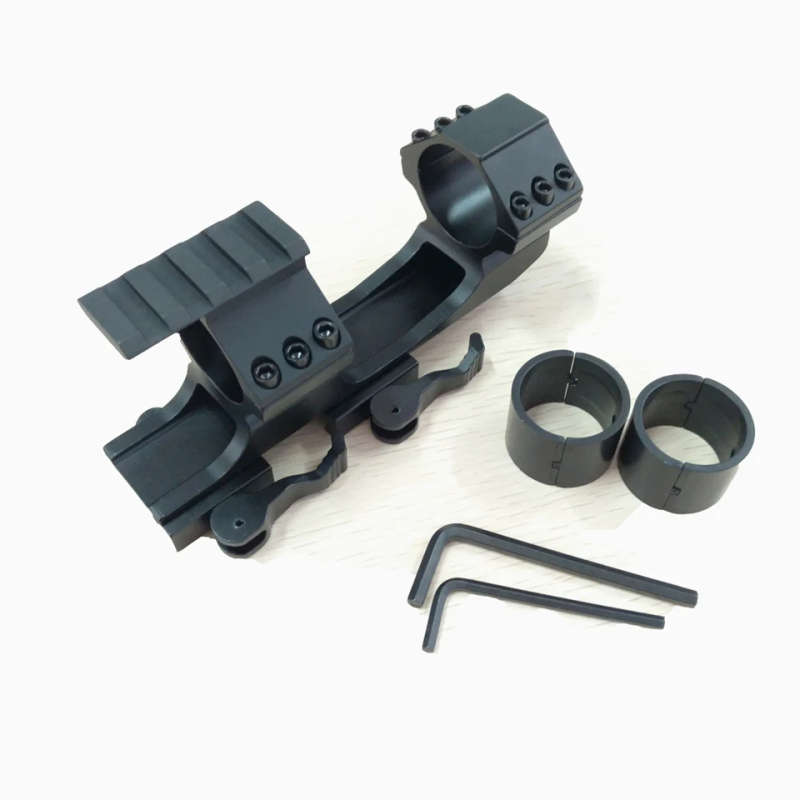 Tactical QD Cantilever 25.4mm to 30mm Rifle Scope Mount for 20mm Rails Triple Picatinny Sc