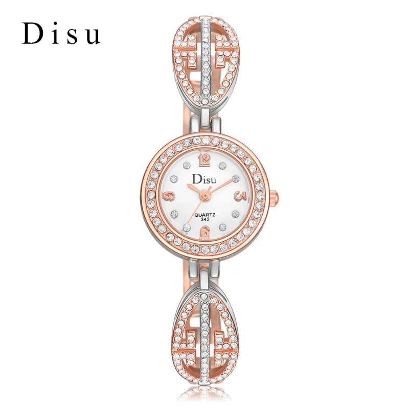 Ladies Crystal Casual Wristwatch
