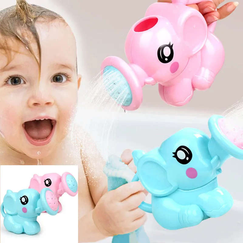 Baby Cartoon Elephant Shower Cup (Blue Colour)
