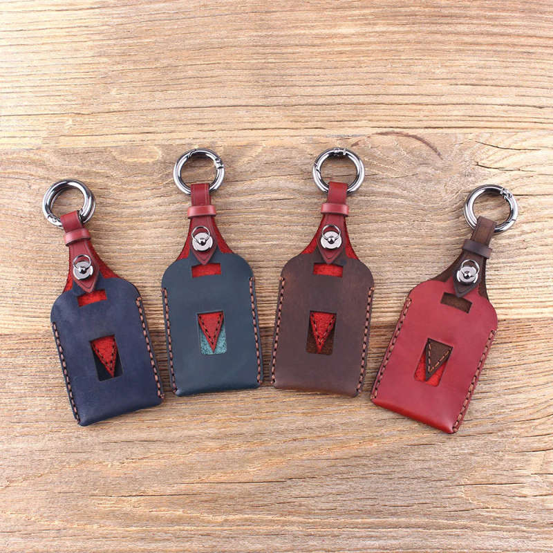 Key Case Key Shell 3 Buttons For Mitsubishi Lancer EX ASX Outlander Pajero Fob Leather Key Case
