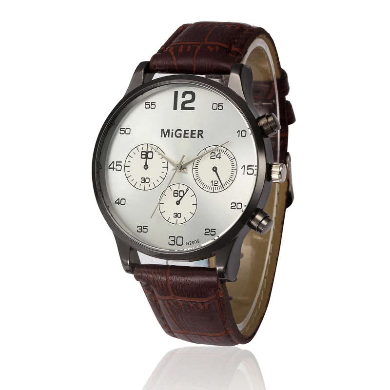 MiGEER Mens Watch. - Brown.