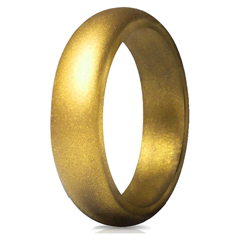 Wholesale New Silicone Sport Round Solid Unisex Couple's Rings