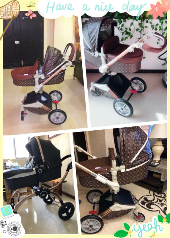 Baby Stroller Hot Mom Baby Carriage with Bassinet Combo