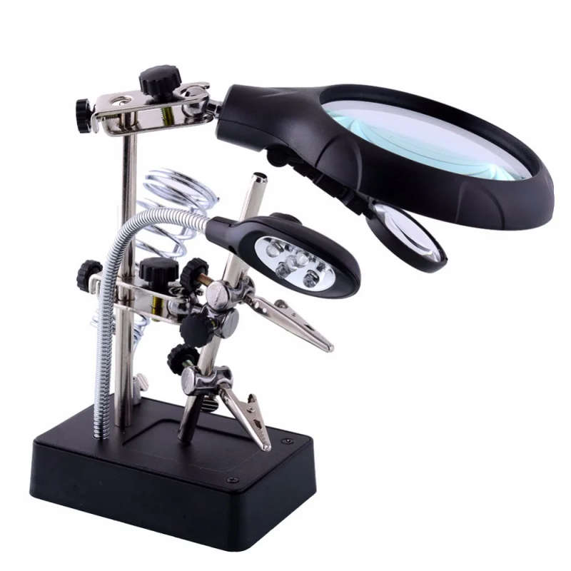 5 led auxiliary clip magnifier interchangeable