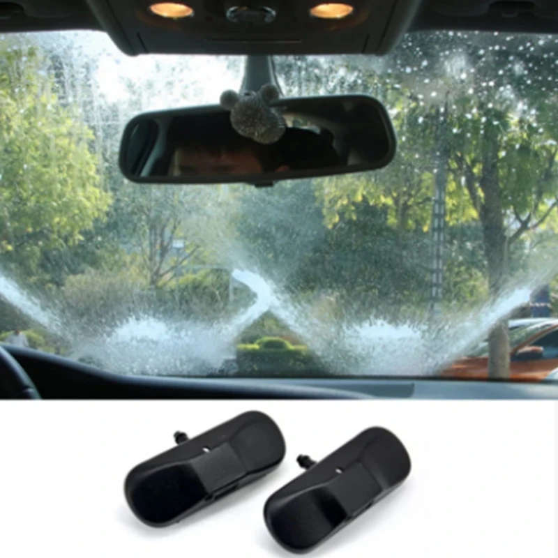 2PCS Windscreen Washer Jet Water Spray Nozzle with Heating for Passat B6 Jetta Golf Caddy 2KD955986