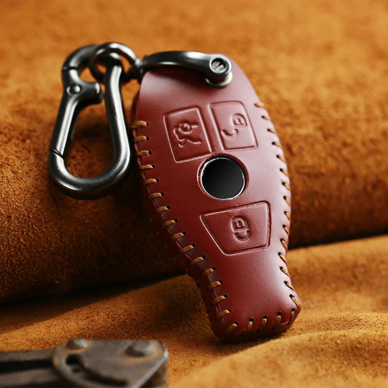 Car Key Bag Case Cover Key Holder Chain For Mercedes BENZ W203 W210 W211 W124 W202 W204 AMG