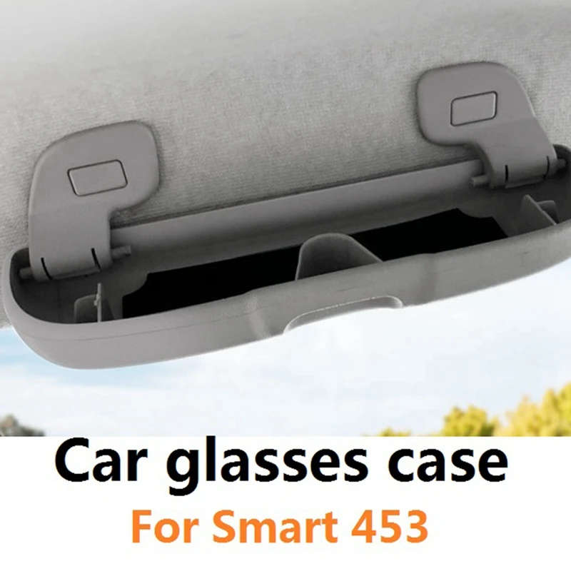 Car Glasses Case Roof Handle Storage Box Clip Glasses Holder for Benz Smart Fortwo 453 2015-2021
