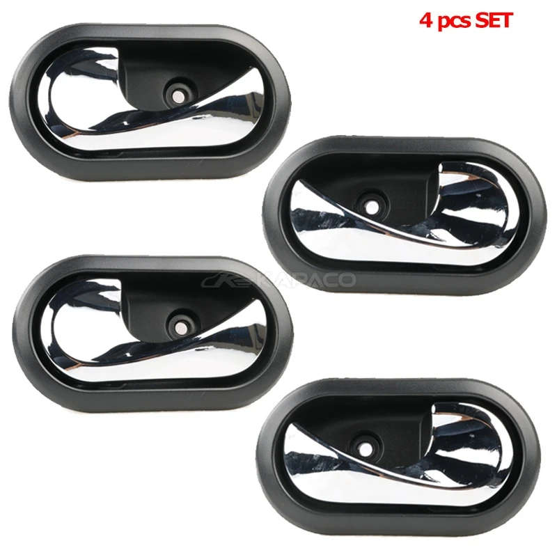4pcs Car Interior Door Handles Inside Inner Door knob For 2012-2016 Duster Renault Logan
