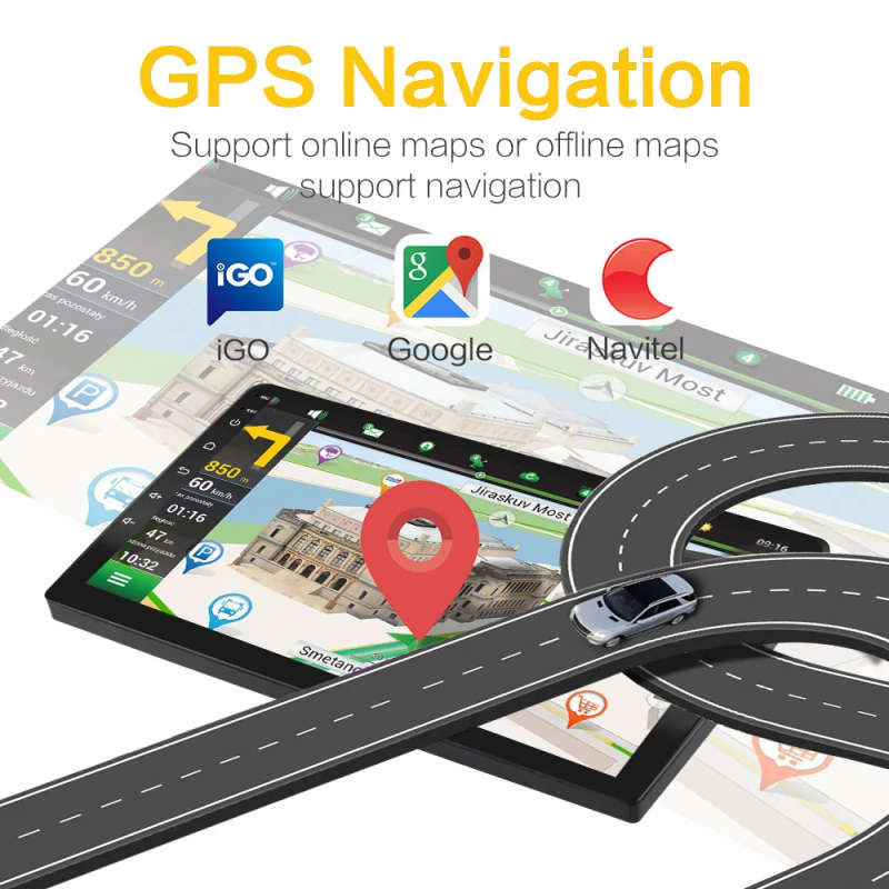 Android 2DIN Car GPS Radio Navi Player For Mitsubishi ASX 1 2010-17 AM RDS Multimedia Stereo