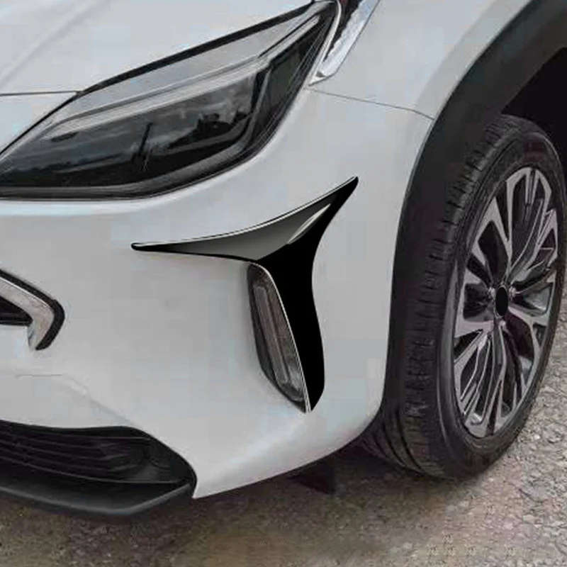 for Toyota Yaris Cross 2020 2021 Bright Black Exterior Auto Front Fog Lights Lamp Strips