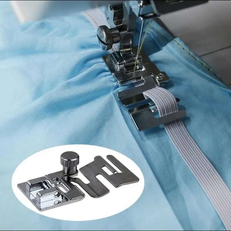 Sewing Machine Presser Foot for Elastic Cord Band Stretch Sewing