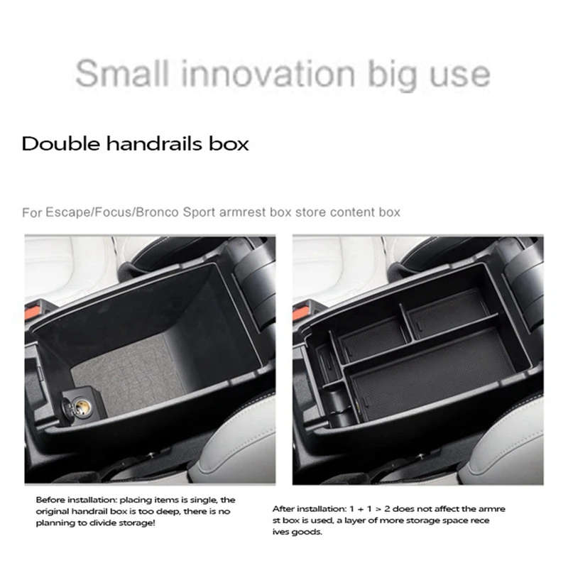Center Console Storage Box Auto Parts for Ford Lima Bronce Sort Ford Focus