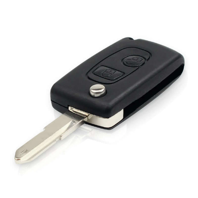 Flip Remote Key Shell 2 Buttons For Peugeot 106 206 306 406 Citroen C2 C3 Xsara Picasso
