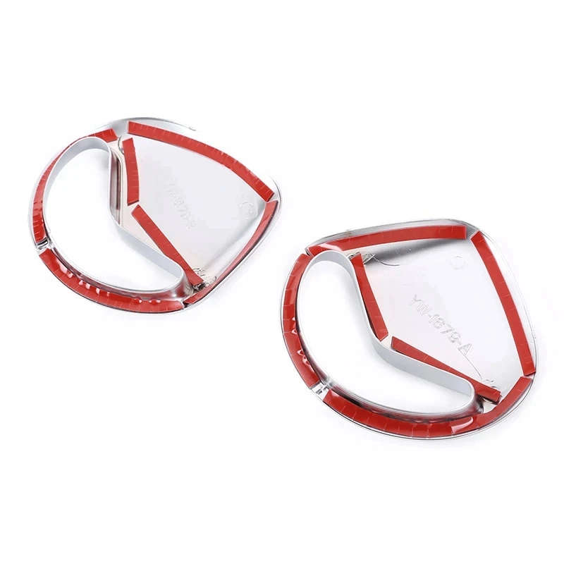 for Land Rover Defender 110 Car Styling ABS Chrome Car Front Row Seat Belt Decorative Cover Stickers