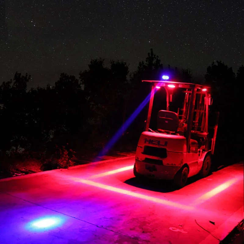 4 Inch 30W Red Line LED Forklift Truck Car Warning Lamp Safety Working Light
