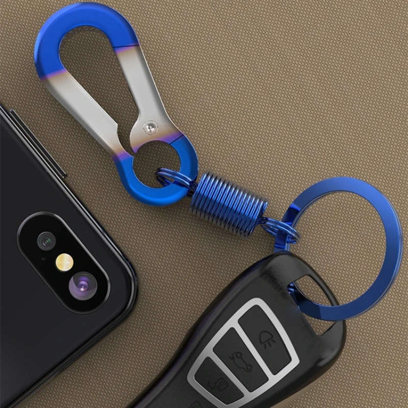 3 PCS Key RingsBurned Titanium Modified Car Key Hanging Ornament Universal Personality Keychain