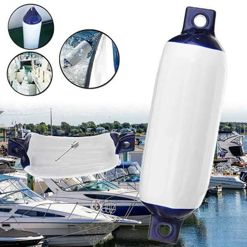 2PCS Inflatable Boat Fender PVC Boat Anchor Fender Buoy Yacht Fenders Protection Ribbed Bumper