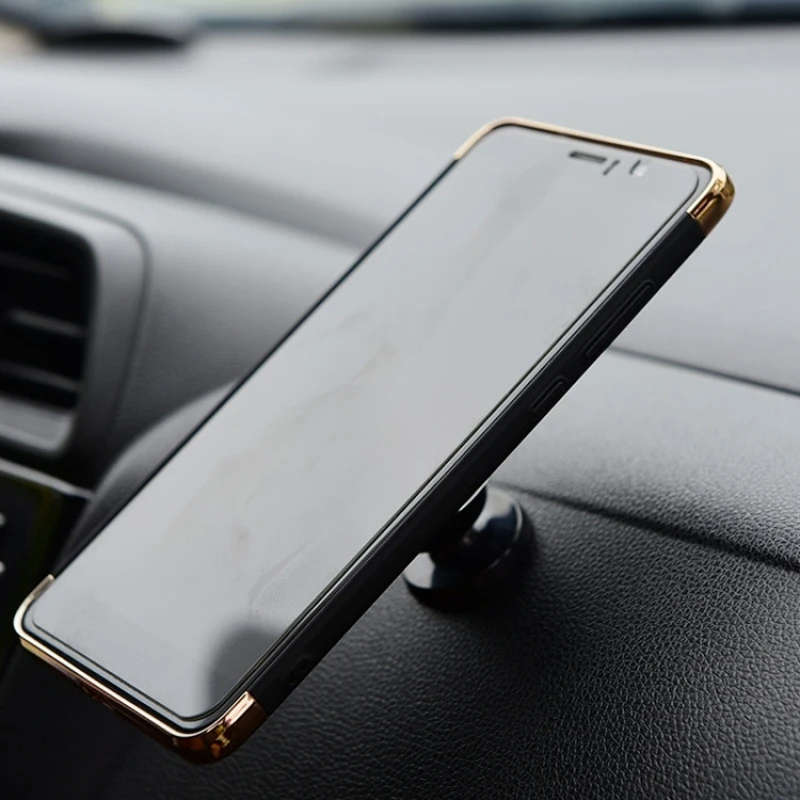 Magnetic Lazy Car Mobile Phone Bracket Metal Magnetic Latte Platform