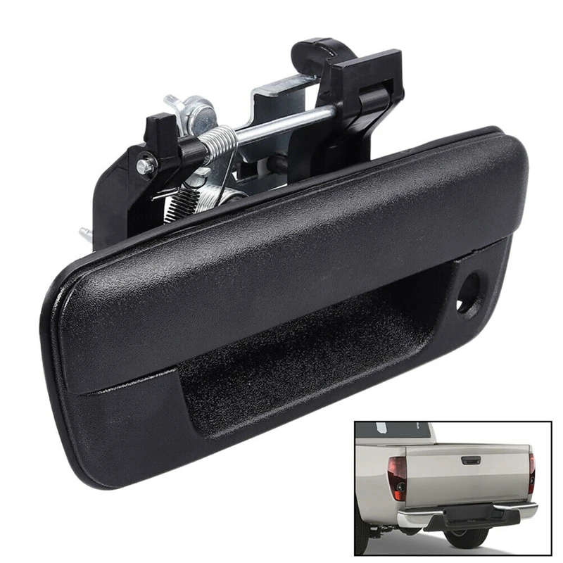 Tailgate Handle Textured with Key Hole 25801998 93376845 for Chevy Colorado 04-12 Black