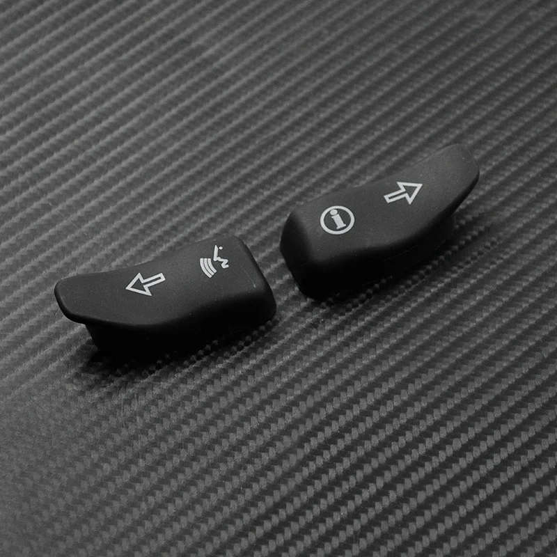 Motorcycle Turn Signal Extension Caps Black Extended Cover Switch Button for Touring Electra Glide