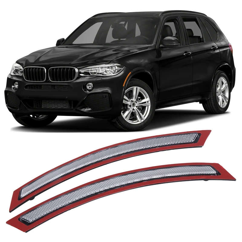 Front Bumper Safety Lamp Reflector Side Marker Lights Fit for X5 F15 F85 2014-2017