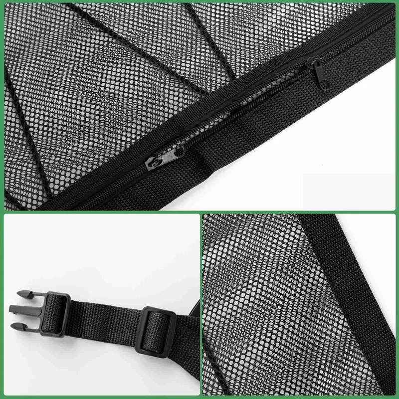 88X66CM Car Roof Inner Cargo Zipper Net Roof Luggage Net Trunk Storage Bag Suitable for Car SUV