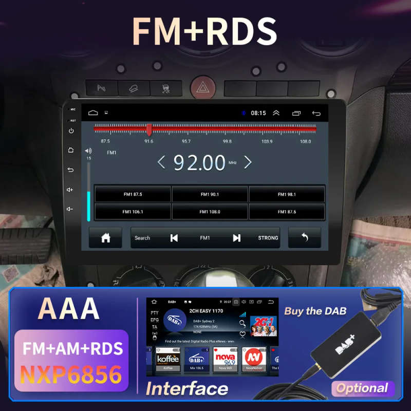 Android 10 For Toyota Avensis T25 200-06 Car DVD GPS Navigation Carplay WIFI 1080P DSP IPS