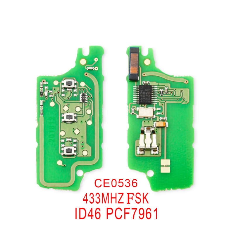 For Peugeot 207 208 307 308 408 Partner/CITROEN ASK/FSK Remote Key Electronic Circuit Board