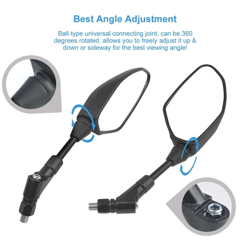 for YAMAHA MT-25 MT-03 MT-07 MT-09 FZ-07 FZ-09 FZ-10 Rearview Mirrors Motorcycle Side Mirror