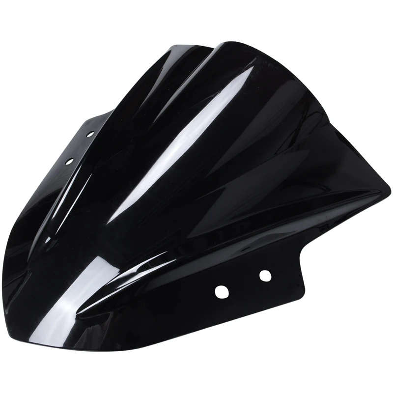 2X Motorcycle Windshield Windscreen Double Bubble for Kawasaki Ninja 300 EX300 2013-2017