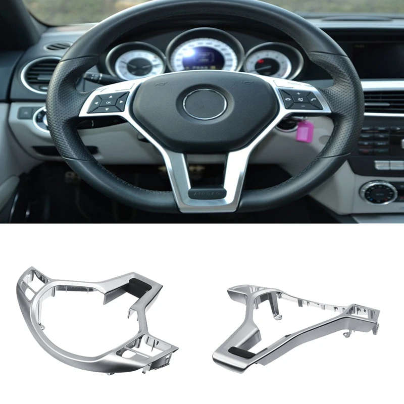 Car Steering Wheel Frame Trim Cover for Mercedes Benz A C E GLA CLA CLS Class W176 W204 W212