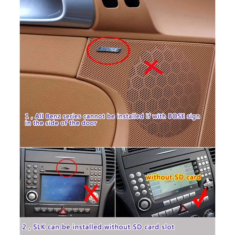 Car Aux Optical Fiber Decoder Most Box for Mercedes Benz W211 E CLS SLK CL S Class Amplifier Adapter