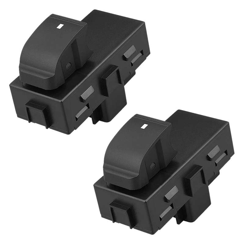 2X Front Rear Right Electric Power Window Switch Control Black for Chevrolet Silverado GMC 22895545