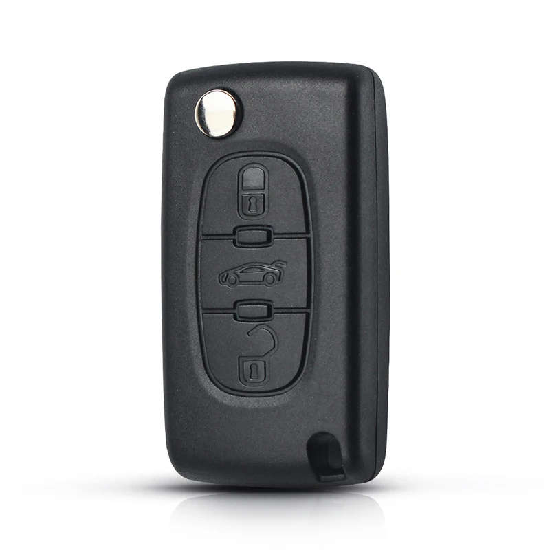 Complete Remote Car Flip Folding Key For Peugeot 307 407 308 607 433MHz Electronic ID46 Chip VA2