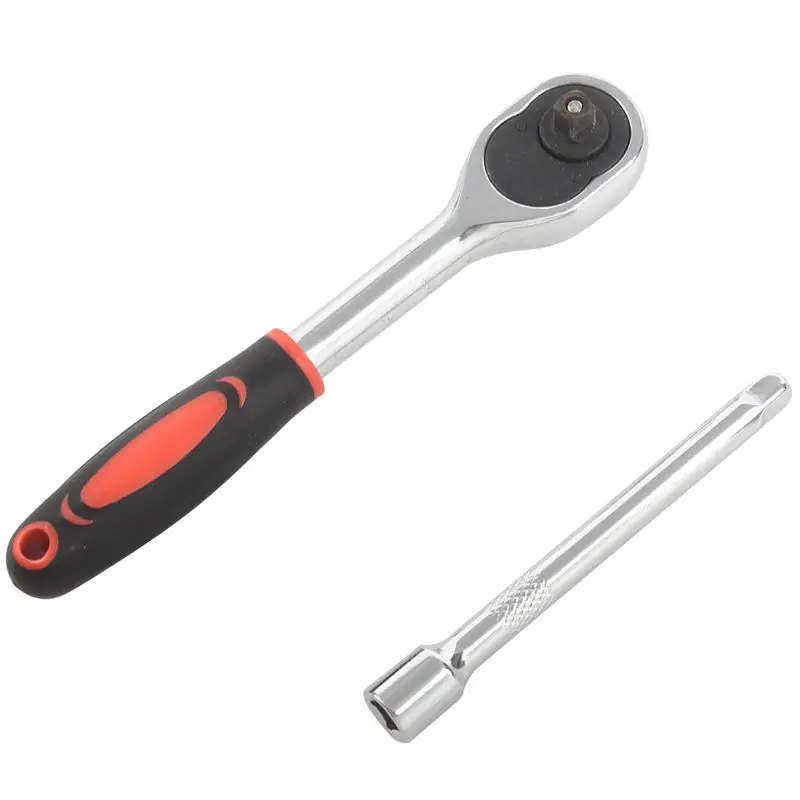 12pcs 1/4-Inch ( 6.3MM ) Socket Wrench Set CR-V Drive Ratchet Wrench Spanner for Bicycle Motorcycle