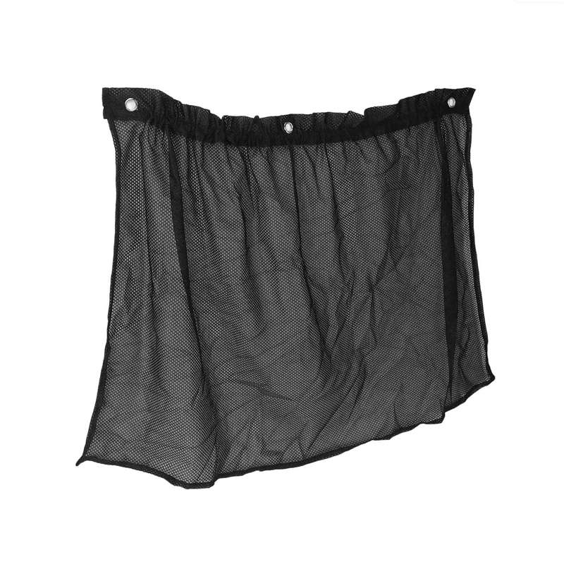 8Pcs 75 X 50Cm Car Black Mesh Sunscreen Suction Cup Side Window Curtain
