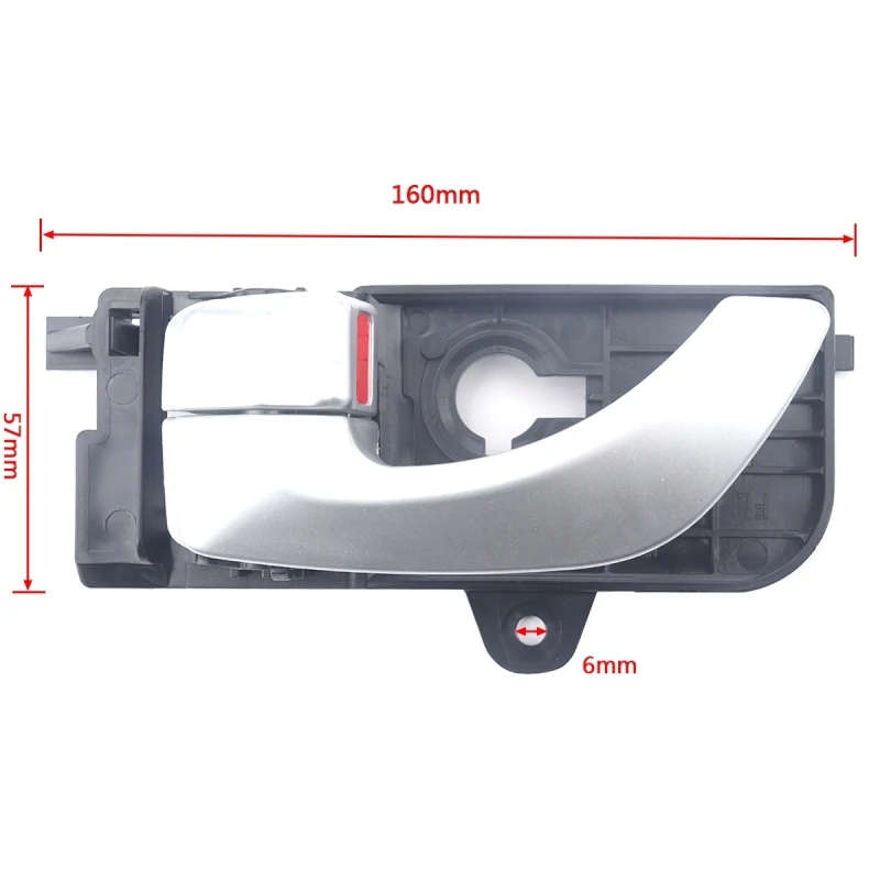 2 PCS Car Front/ Rear Inner Door Handle for Hyundai Sonata 2005-2008 FL:82610-3K020/83610-3K020